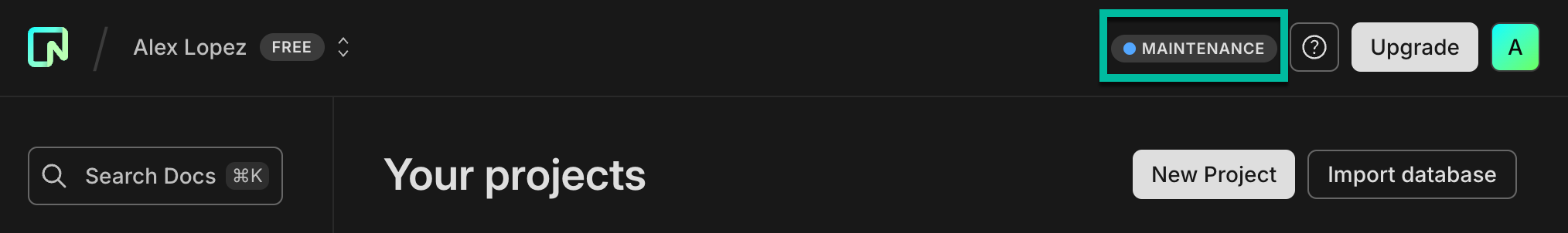 Maintenance indicator